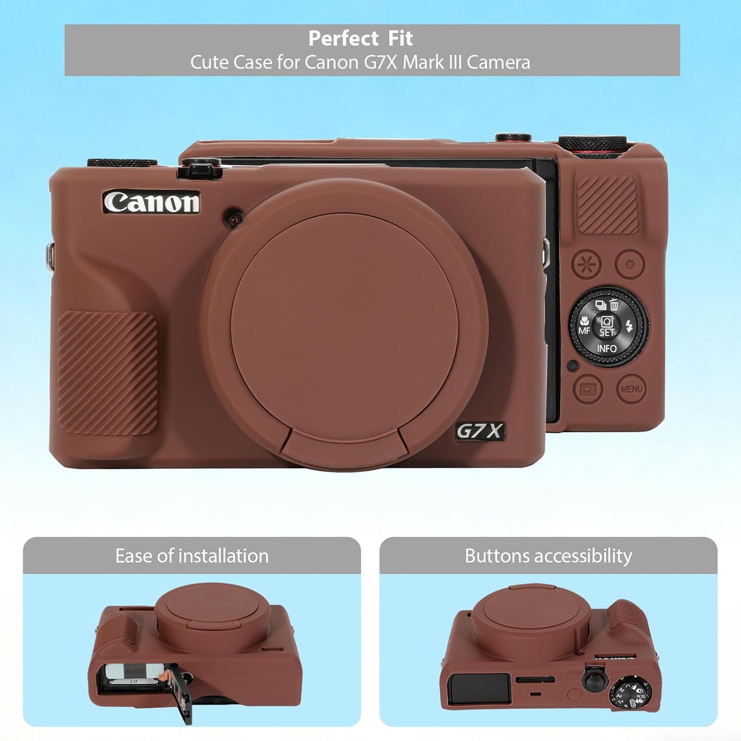 Protect Your Canon G7X Mark III with Style: Frevyve's Soft Silicone Case