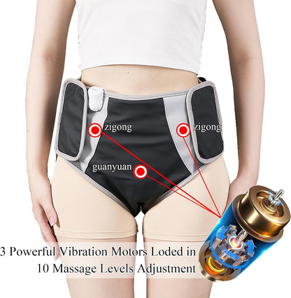 Buttock Lower Abdomen Belly Hip Heating Pad Massage Brace Period Heating Pad Massager Electric Back Abdomen or Belly Massage Pad Menstrual Buttock Belly Pain Relief, Shape Shorts ab Machine