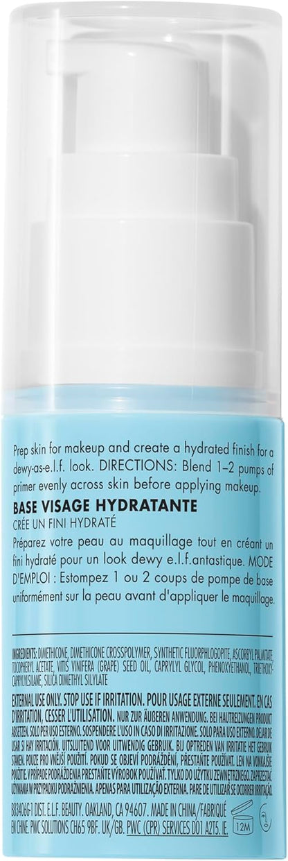 e.l.f. Poreless Face Primer. Make-up-Grundierung für ein makelloses, glattes Hautbild, verleiht dem Make-up Haltbarkeit, angereichert mit Teebaum