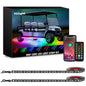 Nilight 6PCS Golf Cart Underbody Light Kit with Canopy Lights Dream Color Multi-Mode Neon Accent Lighting APP Remote Control Sound Active Music Sync IP67 Waterproof 12V-66V for EZGO Yamaha Club Car