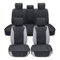 Elantrip 2PCs Front Car Seat Covers Leather Water Proof Seat Protector Universal fit for Most Cars SUVs and Trucks Black