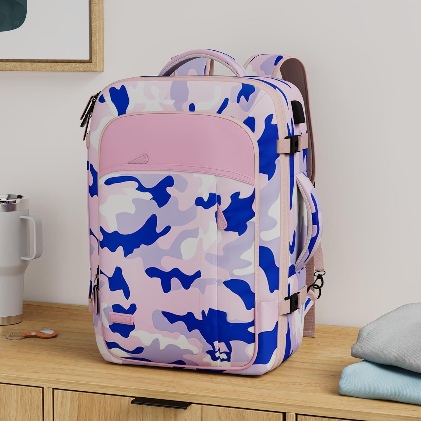 Lumesner Handgepäck Rucksack, extra großer 40L Flugzugelassener Reiserucksack für Damen & Herren