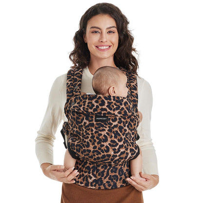 Momcozy Baby Carrier Newborn to Toddler - Ergonomic, Cozy and Lightweight Infant Carrier for 7-44lbs, Effortless to Put On, Ideal for Hands-Free Parenting, Enhanced Lumbar Support, Black