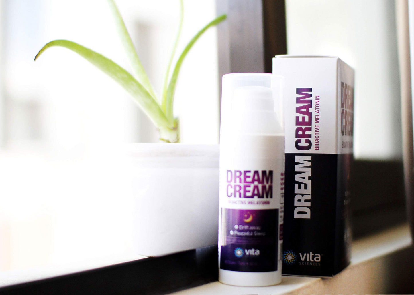 Vitasciences Dream Cream Melatonin 3mg - The Best Natural Sleep Aid, Topical Sleep Cream Is a Safe Alternative to Sleeping Pills. Fragrance-Free Lotion - Pack of 6