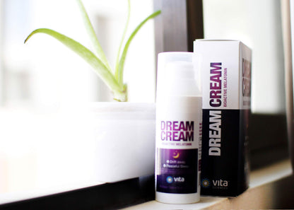 Vitasciences Dream Cream Melatonin 3mg - The Best Natural Sleep Aid, Topical Sleep Cream Is a Safe Alternative to Sleeping Pills. Fragrance-Free Lotion - Pack of 6