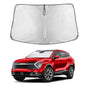 EcoNour Car Windshield Sunshade | Blocks 99% Heat & Keeps Interior Cool | Universal Fits Cars, SUVs, Trucks | Automotive Sun Screen, Visor & Car Accessories for Summer | Medium (64x32 Inches)