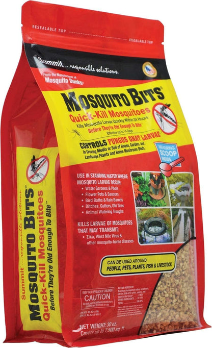 Mosquito Control Made Easy with SUMMIT CHEMICAL CO 117-6 30OZ Mosquito Bits