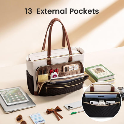 LOVEVOOK 17 Inch Laptop Tote Bag: The Ultimate Companion for Women on-the-Go