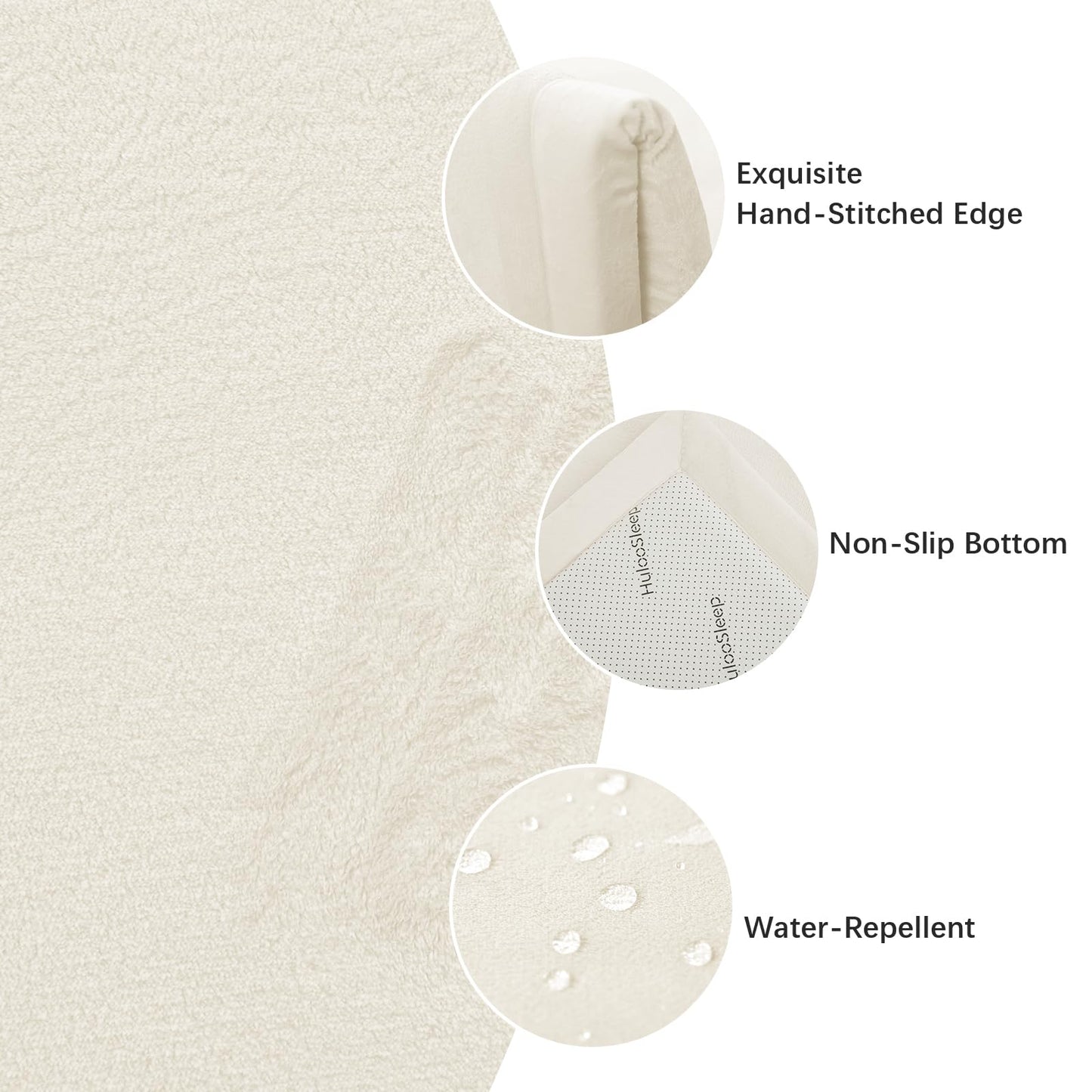 Huloo Sleep Ultra Soft Baby Spielmatte für den Boden, 3,3 cm dicke Elasti-Foam 127x127 cm Laufgittermatte für Kleinkinder, rutschfeste Rückseite, sicher zum Krabbeln und für die Bauchlage, Tatami-Stil (Dunkelgrau)