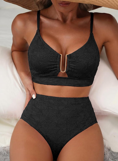 Summer Swimwear Essentials: Herseas Women's Seashell Textured Swimsuits