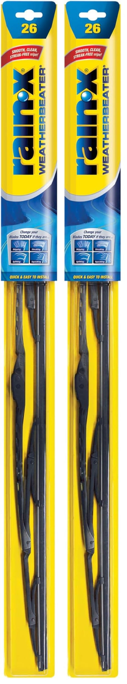 Rain-X 820149 WeatherBeater Wiper Blades, 22" Windshield Wipers (Pack of 2), Automotive Replacement Windshield Wiper Blades That Meet Or Exceed OEM Quality And Durability