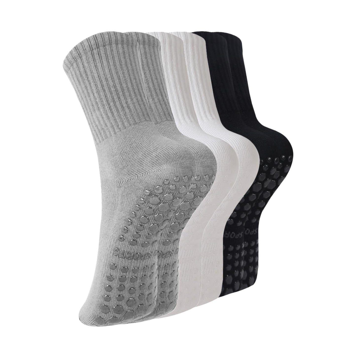 5-93pairs-black+white+grey