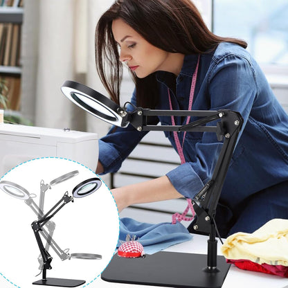LED Magnifier Desk Lamp with Stand and Clamp - A Game-Changer for Close Work