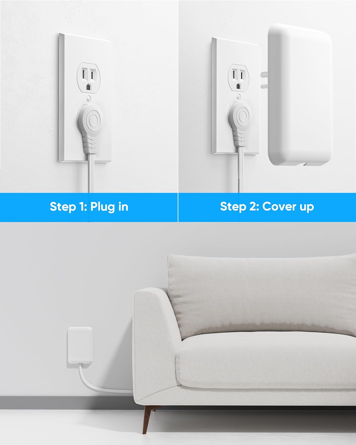Olcorife Flat Extension Cord: A Space-Saving Power Strip for Tight Spaces