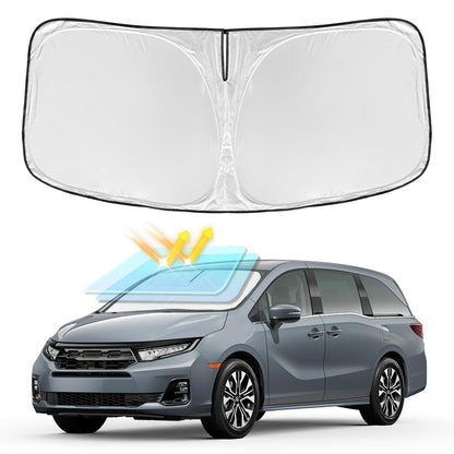 for Toyota Tacoma 2016-2023 2024 2025 2026 Sun Shade Sunshade Windshield Cover - 4 Layers Front Window Shade Custom Fit Tacoma 2Dr 4Dr Pickup Sun Visor 240T Shade Blocks UV Rays Car Accessories