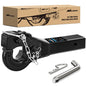Nilight Anti-Theft Shackle Hitch Receiver 2Inch 45000 LBs Breaking Strength 3/4" Anti-Theft D Ring Shackle 5/8" Trailer Hitch Lock Pin Heavy Duty Solid Towing Kit for Trucks Off Road (Black)
