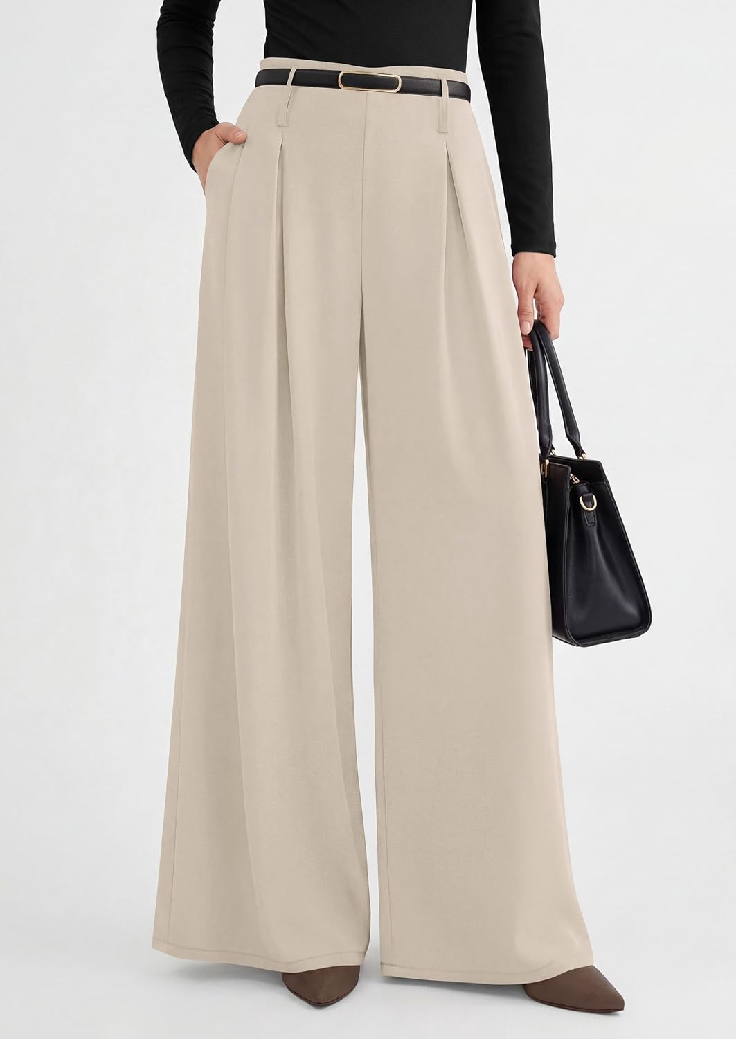 PRETTYGARDEN Womens Wide Leg Trousers: Elevate Your Workwear with Comfort and Style