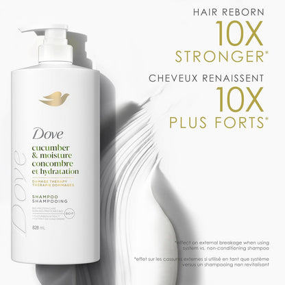 Dove Intensive Repair Shampoo für geschädigtes Haar mit flüssiger Bio-Protein-Pflege, 828 ml