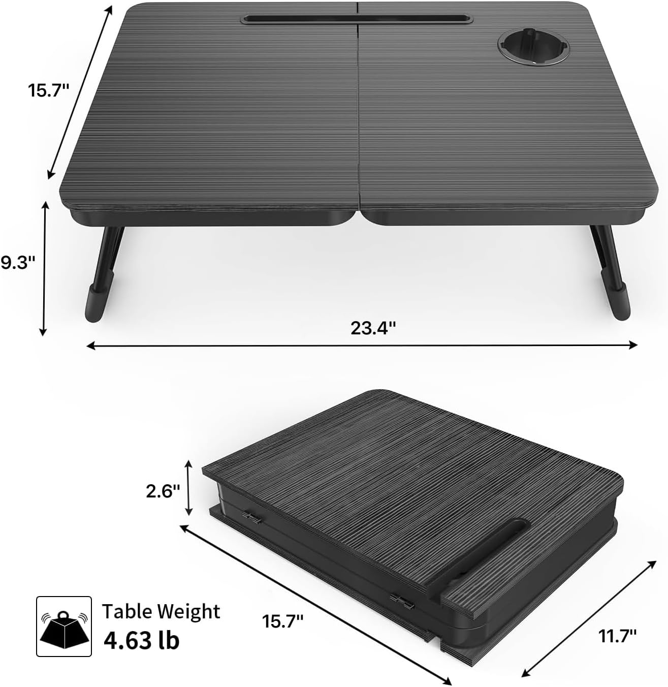 BUYIFY Foldable Laptop Bed Desk Review: A Game-Changer for Remote Work and Chill