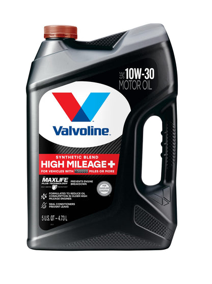 Valvoline MaxLife High Mileage 5W-30 Synthetic Blend Motor Oil 5 Quart