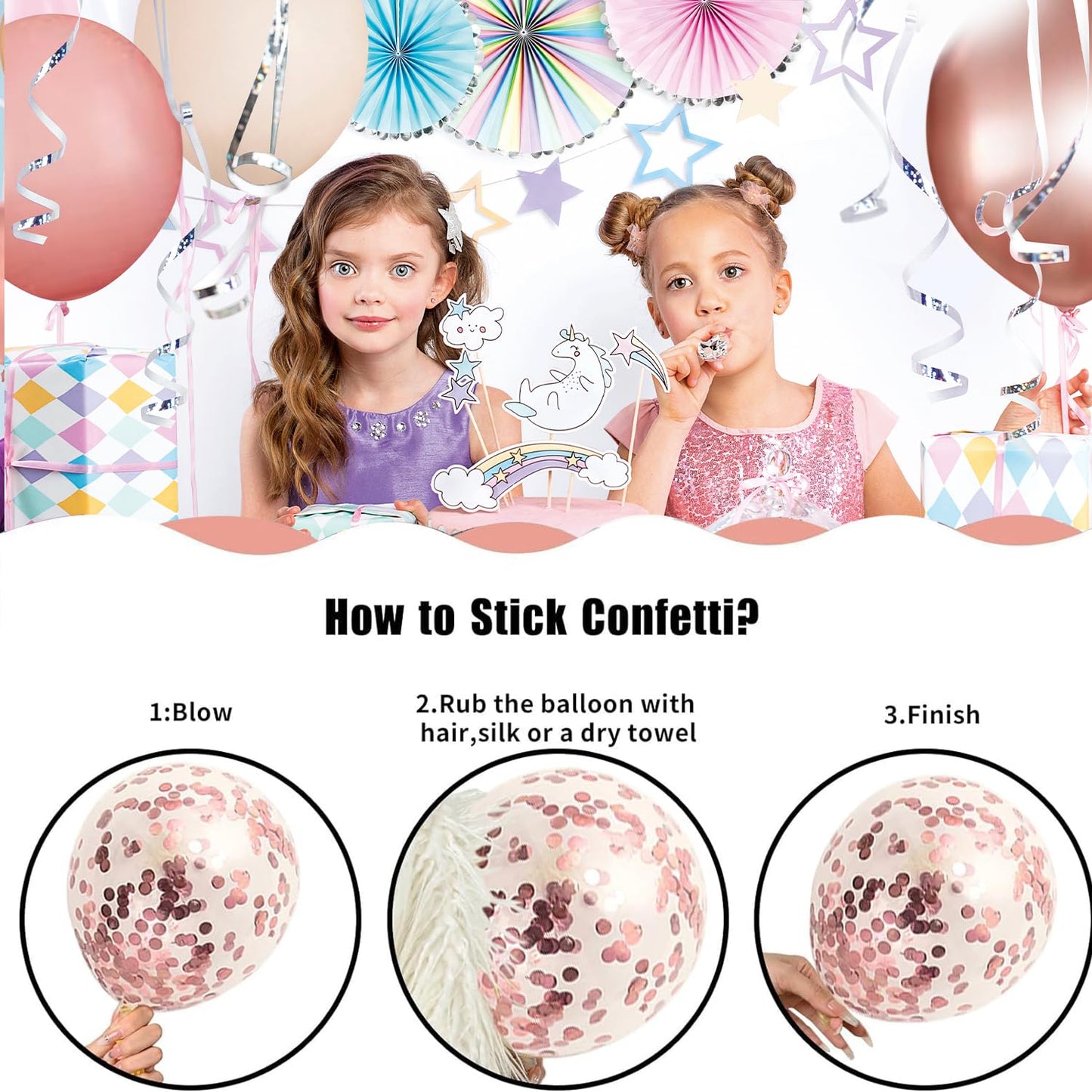 Blush Pink Ballons Girlande Bogen Kit, 144 Stücke Retro Rosa Roségold Sand Weiß Konfetti Ballons für Brautparty Valentinstag Hochzeit Verlobung Geburtstag Party Dekorationen……