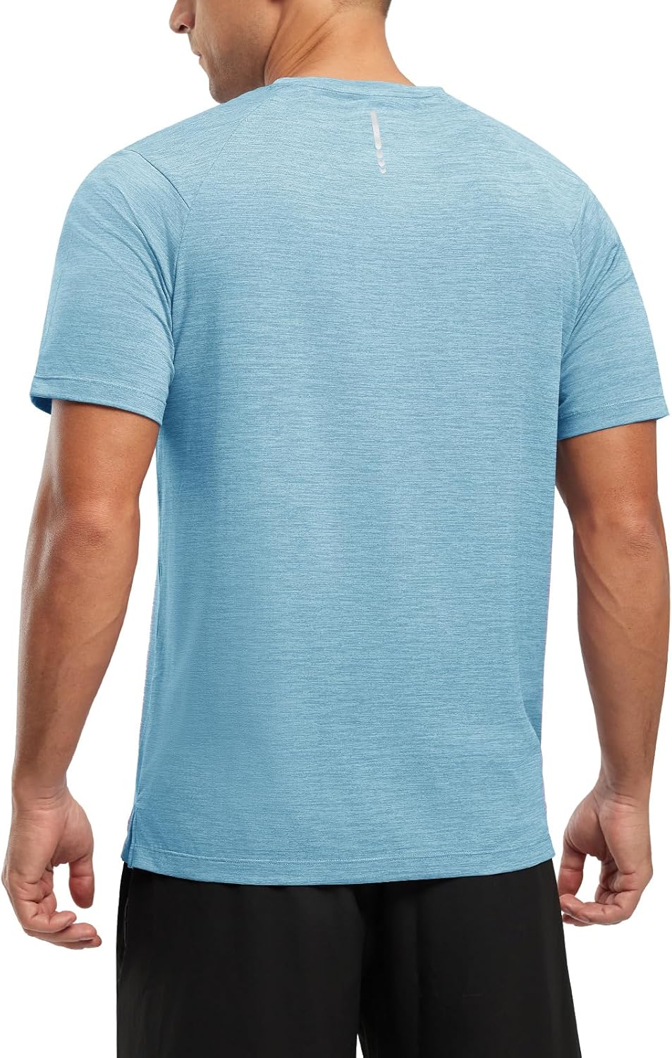 Rdruko Herren Kurzarm Trainingsshirts – Trockene Passform – Feuchtigkeitstransportierend – Für Laufen, Fitnessstudio, aktiven Sport