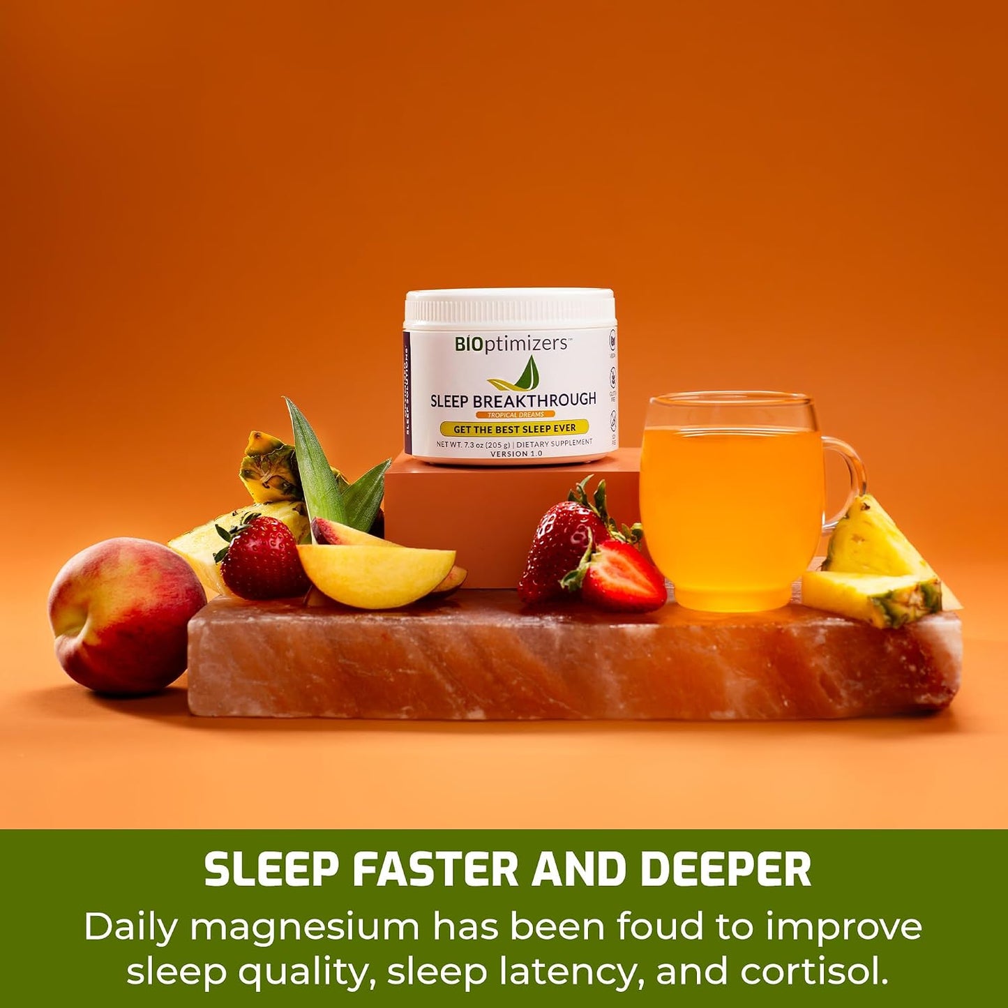 BIOptimizers Sleep Breakthrough Powder – Tropical Dreams & Blueberry Bundle – Natural Sleep Support Supplement – 405g Total