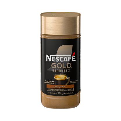 NESCAFE Gold Espresso Instant Coffee, 200g/7.1 oz., {Imported from Canada}