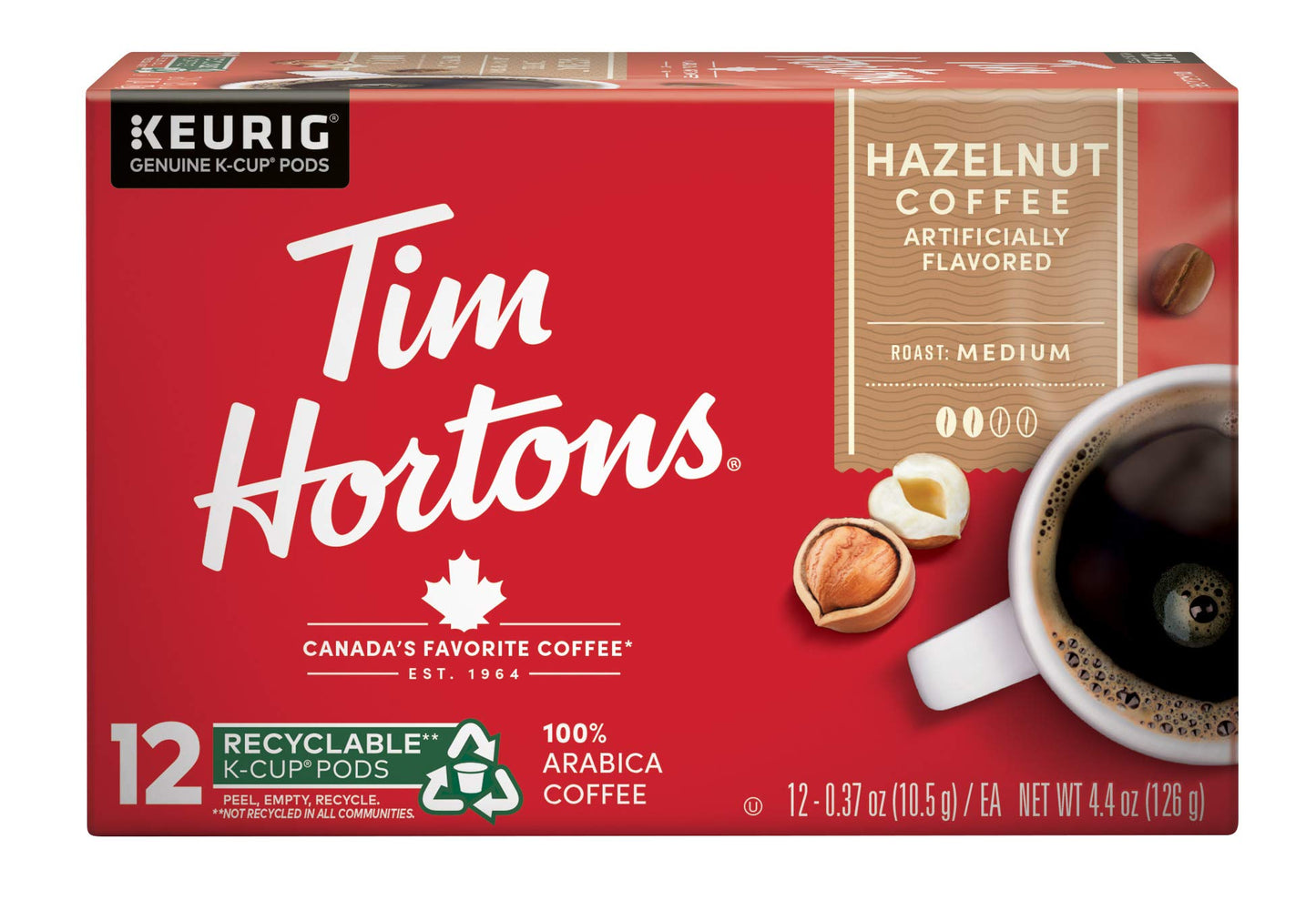 Tim Hortons Einzelportionskaffee, Originalmischung, K-Cup Pods für Keurig Kaffeemaschinen (30 K-Cups)