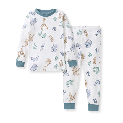 Burt's Bees Baby Organic Cotton Pajamas for Boys, 100% Cotton Pajama Set for Toddlers and Kids, Soft and Stretchable Fabric