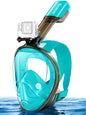 Greatever Full Face Snorkel Mask, Snorkeling Gear for Adults with Latest Dry Top Breathing System and Detachable Camera Mount, Foldable Snorkel Mask Adult, Snorkels Anti-Fog & Anti-Leak