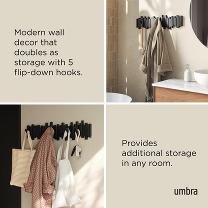 Umbra Sticks Wall-Mounted Coat Rack Rail Hook