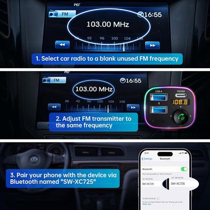 Syncwire Bluetooth 5.4 FM Transmitter Car Adapter Review