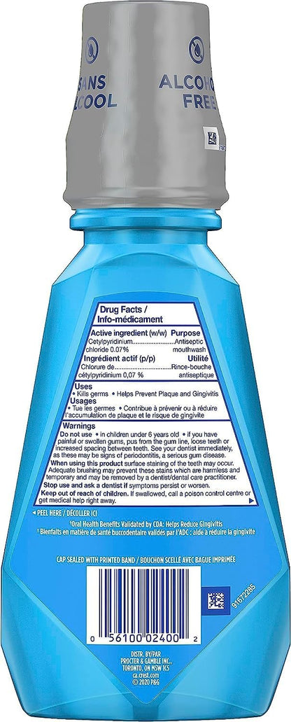 Crest Pro-Health Multi-Protection Mundspülung alkoholfrei, frischer Minzgeschmack, erfrischt den Atem mit 12 Stunden Atemschutz, 1L