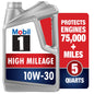 Mobil 1 Advanced Fuel Economy Full Synthetic Motor Oil 0W-20, 5 Quart