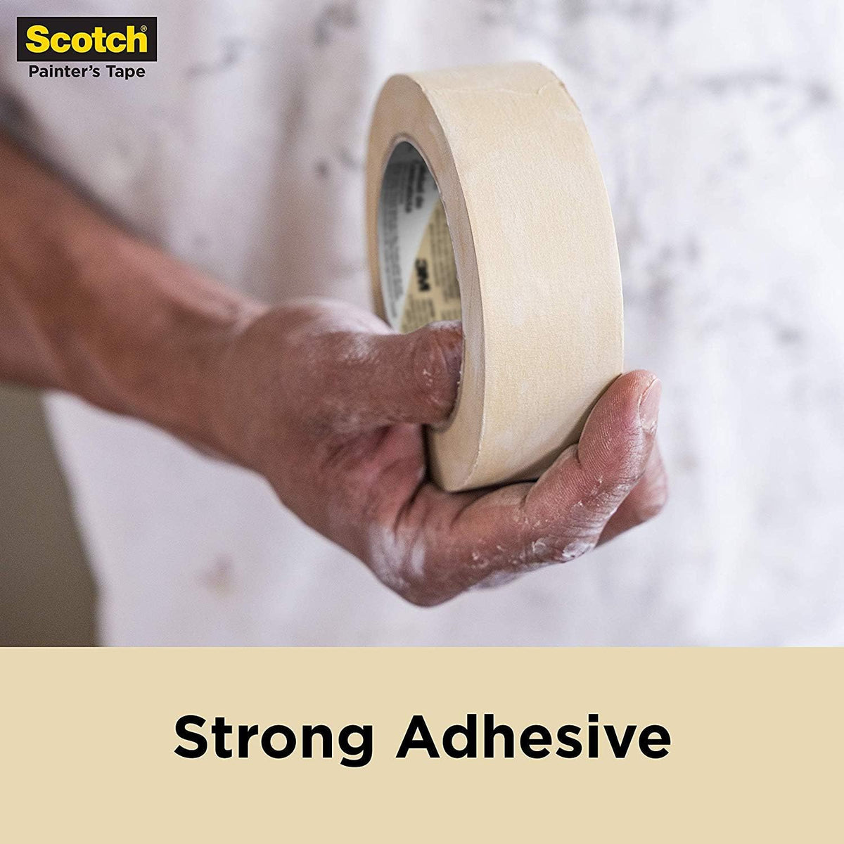 Scotch Contractor Grade Masking Tape, 0.94 inches by 60.1 yards (360 yards total), 2020, 6 Rolls