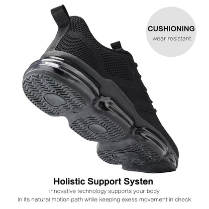 Mens Running Shoes Air Low Top Comfort Walking Lace Up Sneakers Breathable Fashion Tennis Sport Gym Fitness Cross Trainers