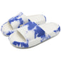 rosyclo Cloud Slippers for Women and Men, Pillow House Slippers Shower Shoes Indoor Slides Bathroom Sandals, Ultimate Comfort, Lightweight, Thick Sole, Non-Slip, Easy to Clean