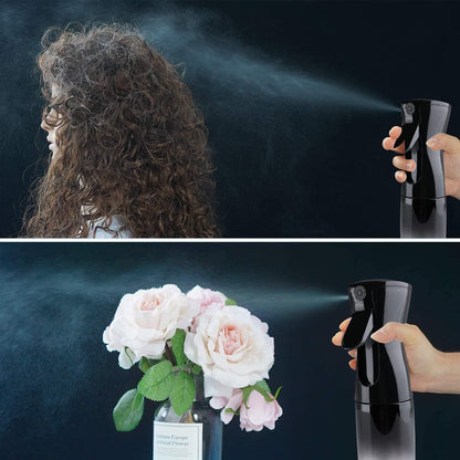 TANSHINE Kontinuierliche Haar Pflanze Mister Sprühflasche Fein Leer Klein Nebelsprühflaschen Nebelsprüher Wasser Alkohol Reinigungs Sprühnebel Flasche für Lockenhaar Styling Produkte,Pflanzen, 200ml,Klar
