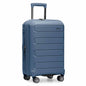 Traveler's Choice Pagosa Hardshell Expandable Luggage with Spinner Wheels, Slate Blue, 3-Piece Set (22/27/30)