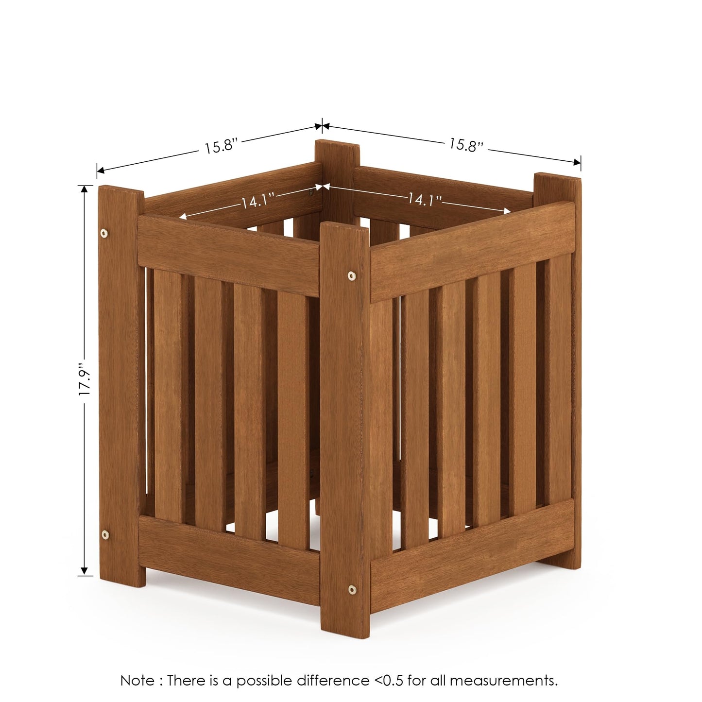 Furinno FG17478 Tioman Outdoor Patio Furniture Hardwood Potting Bench, Natural