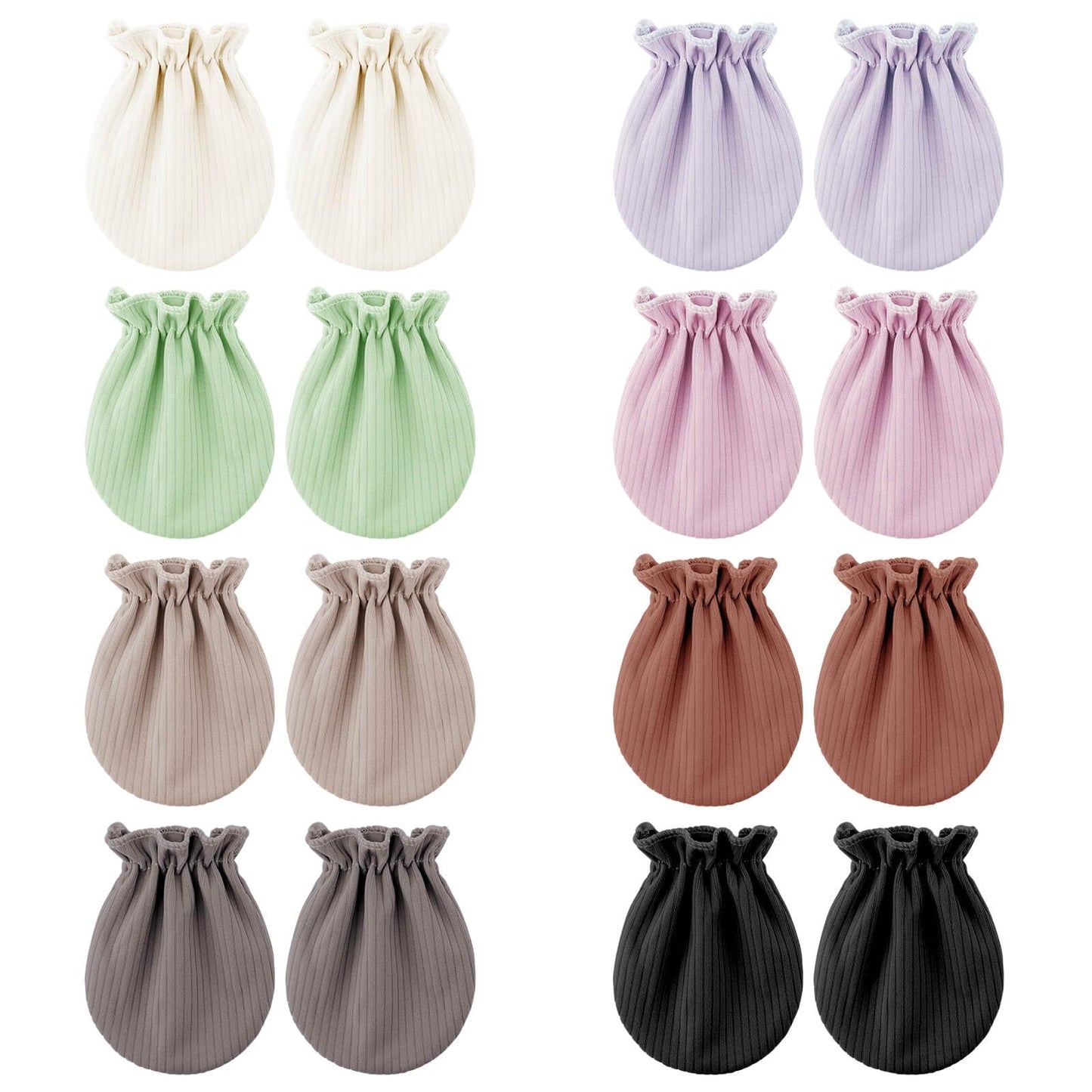 8 Pairs: Solid Color F