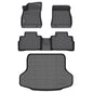 GINOWY-Floor Mats for Toyota 4Runner 1996-2002,1st+2nd Row,TPE All Weather Car Mats Custom Fit Rubber Floor Liners Car Accessories for Toyota 4Runner