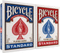 Bicycle Standard Playing Cards, Standard Poker Size Deck of Cards, Red & Blue (2 Pack), Classic Cards for Poker, Blackjack, Family Game Night & Card Games, Fun for All Ages