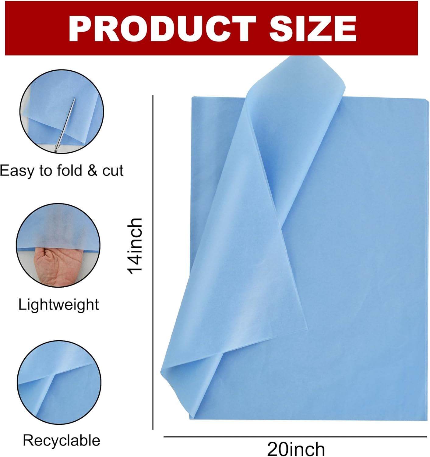 100 Blatt Seidenpapier Salbeigrün 35x50cm Geschenkpapier Seidenpapier Großpackung für DIY-Projekte Geschenktüten Geschenkverpackungen Hochzeiten Valentinstag Ostern Weihnachten und Geburtstagsfeiern Basteln