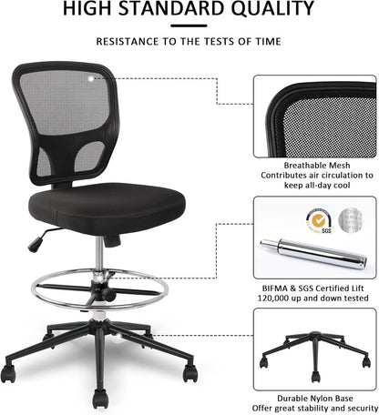 Elevate Your Workspace with the HYLONE Armless Drafting Chair
