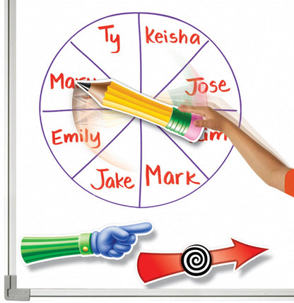 Educational Insights SpinZone Magnetische Whiteboard-Drehscheiben - Spiel-Drehscheiben für den Unterricht, DIY-Glücksrad, Klassenzimmer-Zubehör für trocken abwischbare Tafeln oder magnetische Drehscheiben, Must-haves für Lehrer