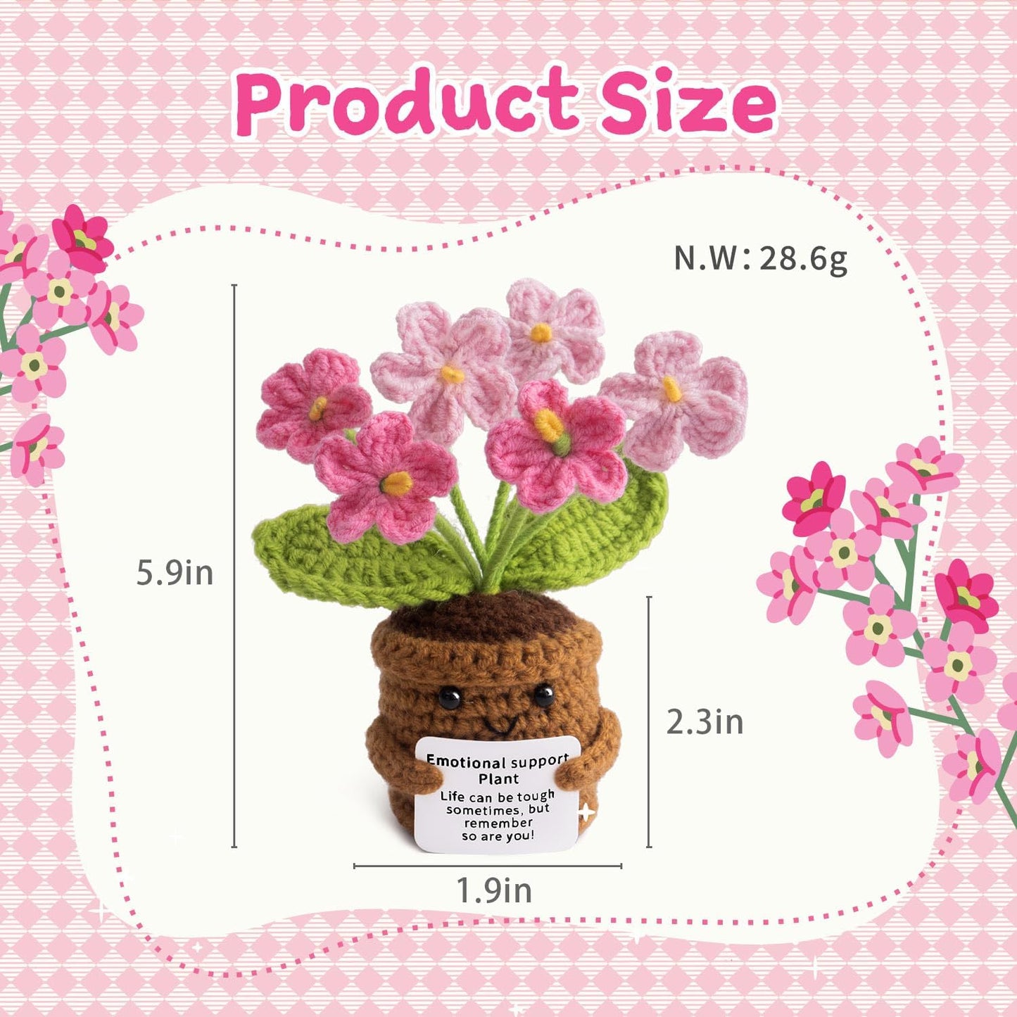 MS ZHENQIAO Handmade Positive Flower Crochet