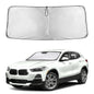 EcoNour Car Windshield Sunshade | Blocks 99% Heat & Keeps Interior Cool | Universal Fits Cars, SUVs, Trucks | Automotive Sun Screen, Visor & Car Accessories for Summer | Medium (64x32 Inches)