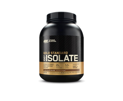 Optimum Nutrition Gold Standard 100% Isolate, Protein Powder, Chocolate Bliss, 3 Pounds, 44 Servings. Whey Protein Isolate (Packaging May Vary) (Pack of 4)